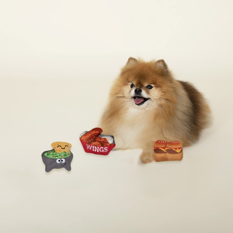 Fringe Studio Plush Dog Toy, Hunger Games, 3 Piece Set,