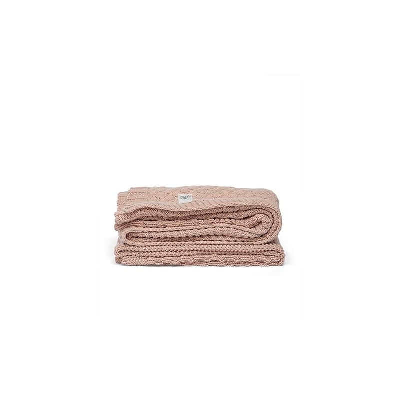 Mamas & Papas Small Knitted Blanket, Bubblegum Pink