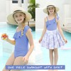 swimsobo One Piece Swimsuit with Skirt for Size 9-10 Years
