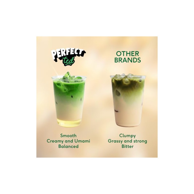 PerfectTed Vanilla Matcha Powder - Ceremonial Grade for Lattes &