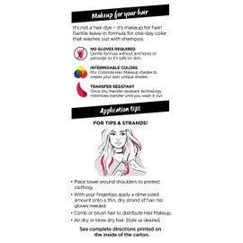 L'Oreal Paris Hair Makeup Temporary 1-Day Hair Color for Blondes, Hot Pink 300, 1 Fluid Ounce