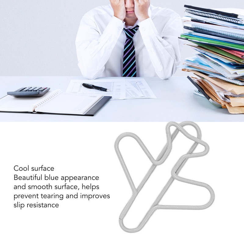Aircraft Shape Paper Clips Cute Small Paperclips for Office School