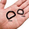 HappyHome D-ring 1.0 inch (25 mm) Set of 4 Spring