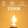 COLWATT 12-Pack E12 Candle Light Bulbs 40W Warm White 2500K,