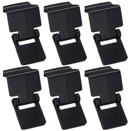 Terrarium Lock Aquarium Lid Clips, 6pcs Turtle Feeding Box Lock Buckle -Escape Reptile Terrarium Clips for Tanks Black Turtle Living Box Buckle 4.7 * 2.9cm/1.85 * 1.14inch