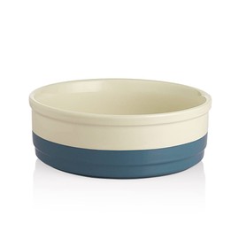 Sweejar Ceramic Dog Bowls, Dog Food Dish for Large Dogs and Cat, Heavy Duty Porcelain Pet Bowl for Canned Food and Water 78 Fl Oz （Fog Blue）