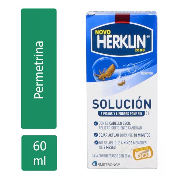 Herklin Novo 2000 Shampoo Solución 5 % Caja Con Frasco Con 6