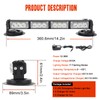 OPPBUY 14.2'' Amber White Wireless LED Rooftop Strobe Beacon Light