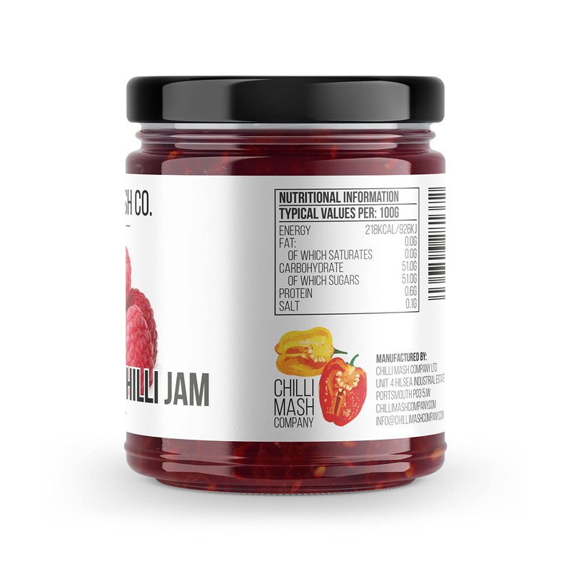 Chilli Mash Company Raspberry Chilli Jam - Spicy and Sweet,