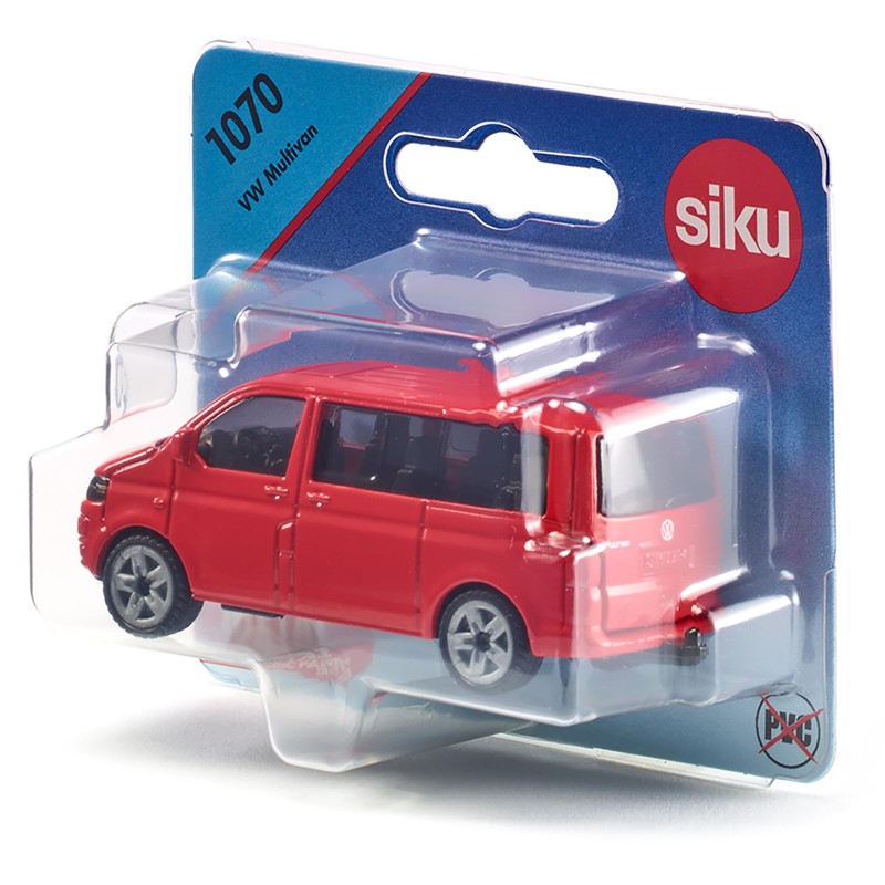 Siku Volkswagen Multivan - Red - Robust Leisure Vehicle with