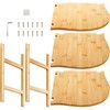 Goaste 3-Tier Bamboo Corner Shelf, Kitchen Countertop Storage Organizer, Cabinet