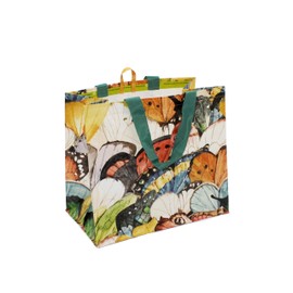 Earthwise Reusable Grocery Shopping Bags Extremely Durable Multi Use Large Stylish Fun Foldable Water-Resistant Totes (6 bags/2 of each print)