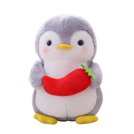 9.8 inch Penguin Plush Toy, Cute Penguin Plush Stuffed Animal Plush Doll Christmas Birthday Gift, Kawaii Plush Penguin Doll Hugging Pillow Penguin Stuff Plush Plushies Throw Pillow (Pepper)