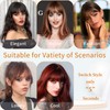 Leelebamo Clip in Bangs 100% Real Human Hair, Fake Bangs