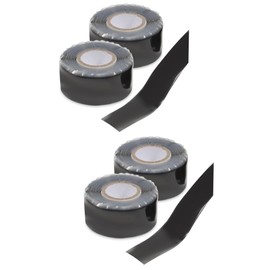 Ciieeo 2sets Plumbers Tape Black Water Leak Seal Tape Self Fusing for Water Sealing Leak Repair 50mm x 10m 2pcs*2