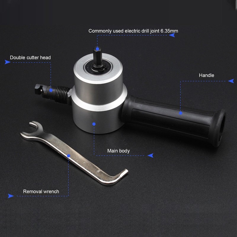 Double Head Sheet Metal Nibbler Cutter Adjustment High Hardness Multifunctional