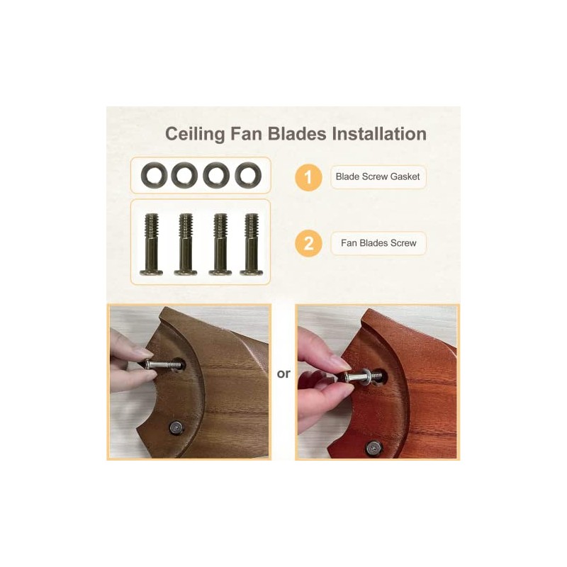 Chriari 52 inch Ceiling Fan Screws Pack