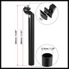 Hihaha 31.6x300mm Bicycle Seat Post Aluminum Alloy Adjustable with Clamp