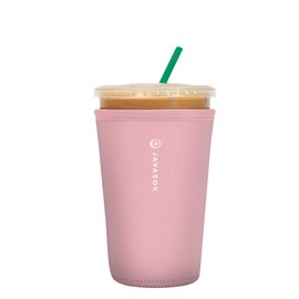 Sok It JavaSok Iced Coffee & Cold Soda Insulated Neoprene Cup Sleeve (Millennial Pink, Medium: 22-28oz)