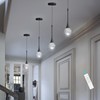 cenzoz Modern Kitchen Island Pendant Lights Black LED Dimmable Chandeliers