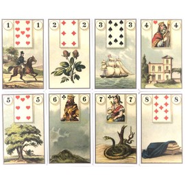 Easy Lenormand Oracle Card, Fortune-Telling, Japanese Instruction Manual Included (English Language Not Guaranteed)