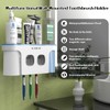 Toothbrush Holders for Bathroom Organizer, 2 Cups Automatic Toothpaste Dispenser