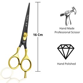 Wishbeauty 6" Professional Scissor for Hair Cutting, Hair Dressing Thinning Shear Scissors UK Shears for Hair Cutting, Barber Scissors for Professionals