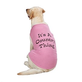 Zack & Zoey Cotton Country Thing Dog Tank Top, Small/Medium, Pink