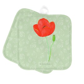Mr. & Mrs. Panda Pot Holder Flower Poppy - Gift, Pot Coaster, Flower Decoration, Garden, Pot Holder with Saying, Flowers, Beautiful Pot Holders