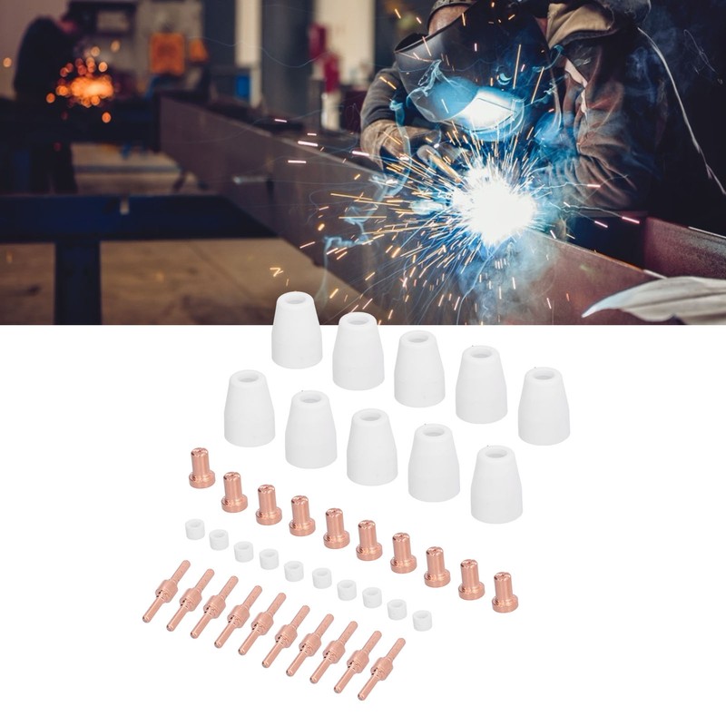 40pcs Plasma Cutting Torch Consumables Kit Plasma Cutting Torch Parts