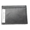 Dangerous Threads Mens Black Leather Lamb Mini Bifold Wallet #779