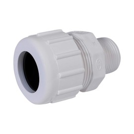 Midline Valve 587DB034 PVC Compression x Male Adapter Pipe Fitting; 3/4 in.; White Plastic