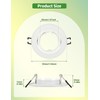 10x Modern Recessed Spotlight Frame, GU10 Recessed Lights, Includes GU10