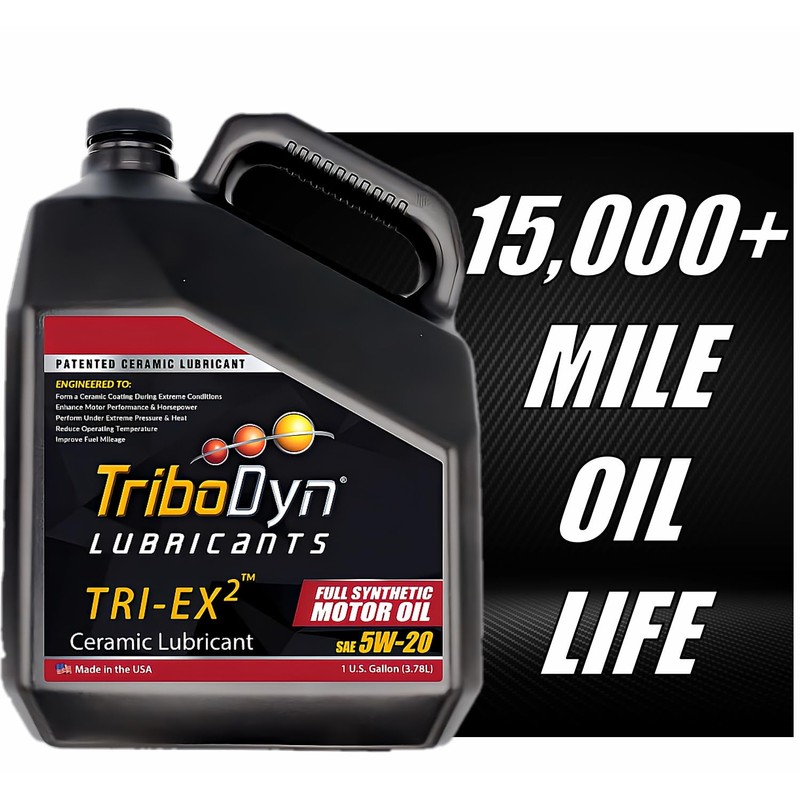TriboDyn TRI-EX2 5w20 Synthetic Motor Oil with Ceramic Coating (5W-20,