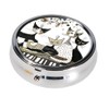 Wachtmeister Rosina Round Metal Pill Box for Cats Sepia Tablets
