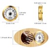 Frienda 2 Pcs Hydrometer Humidity Meter Cigar Humidor Hygrometers Round