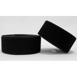 AERZETIX - C65998 - Velcro tape / roll 50 mm 5 m - organiser/cable ties - tape for clothes bags - made of polyamide and polyester - colour: black