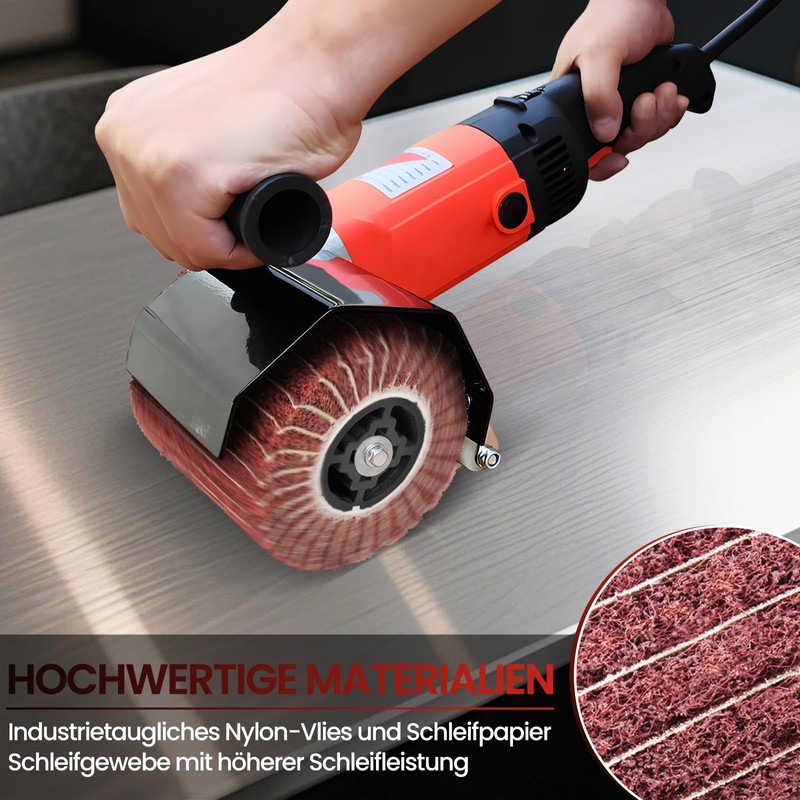 Nylon Brush Sanding Roller Brush Satin Roller, Sanding Roll Brush,