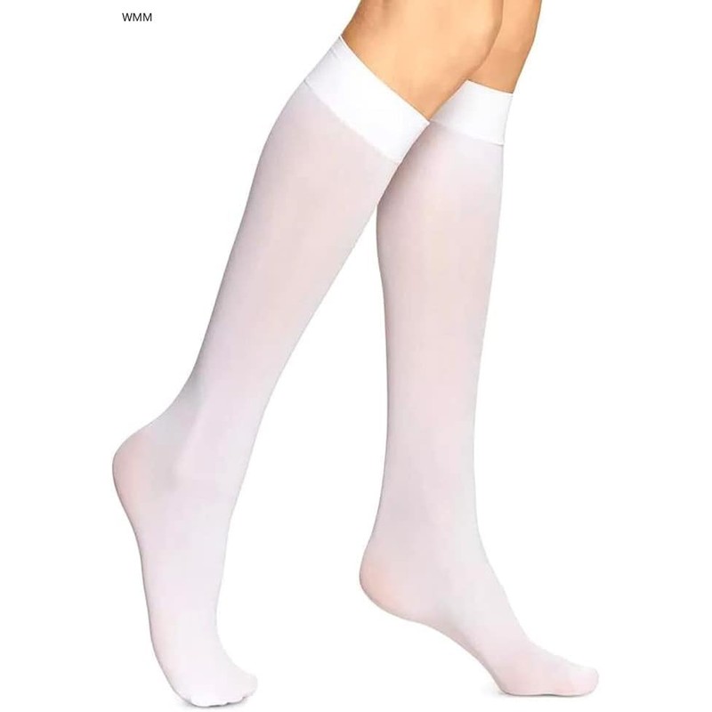 Women Sheer Knee High Stockings 20 Denier (3PCS One Size,