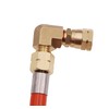 METER STAR 1/4 inch left-hand thread gas connection fitting, 90