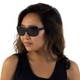 VITENZI - Gafas de sol para lector, diseño vintage, color negro