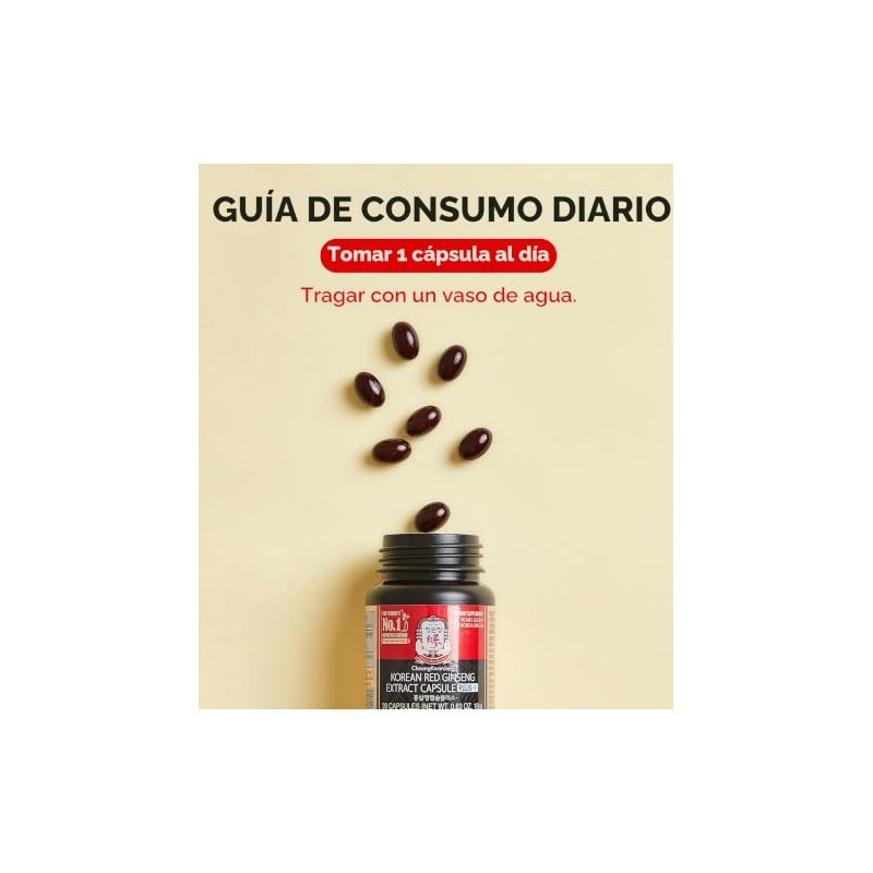 JUNG KWAN JANG US Cápsulas de extracto de ginseng rojo