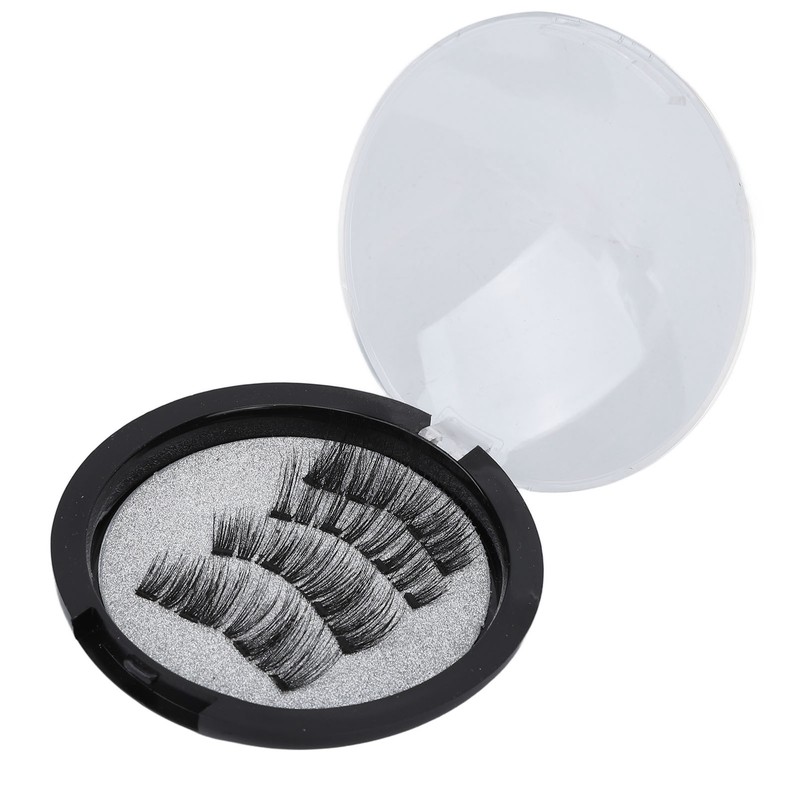 4pcs Magnetic Eyelashes Glue Free Magnetic Eyelash Clip Eyelashes Thick