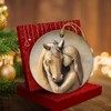 Horse Ornaments for Christmas Tree 2025, Double Sided Ceramic Hanging