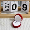 WisePoint Ring Box, Velvet Ring Storage Box Exquisite Ring Jewelry