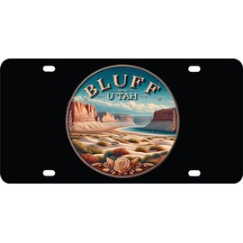 Bluff Utah Souvenir Car-Home Decoration Mini Metal License Plate 4.75 x 2.25 inch