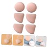 Vaguelly 6pcs Dual Use Fan Shaped Powder Puff Makeup Tools