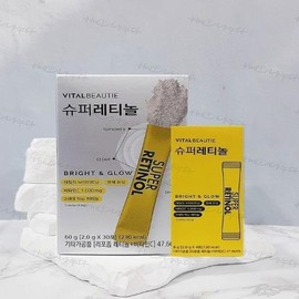 바이탈뷰티 슈퍼 레티놀C 2.0g x 30포+4포 먹는 레티놀 멀티비타민 피부 속광 광채(SH) Vital Beauty Super Retinol C 2.0g x 30 Sachets + 4 Sachets of Edible Retinol Multivitamin Skin Radiance Glow (SH)