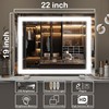 FENNIO Vanity Mirror with Lights，20"x23" Lighted Makeup Mirror, Large Makeup