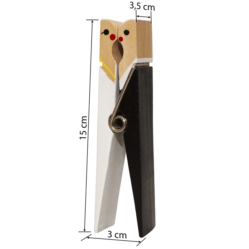 LucroTo - 4 Pieces Extra Large Wedding Clothes Pegs 15cm